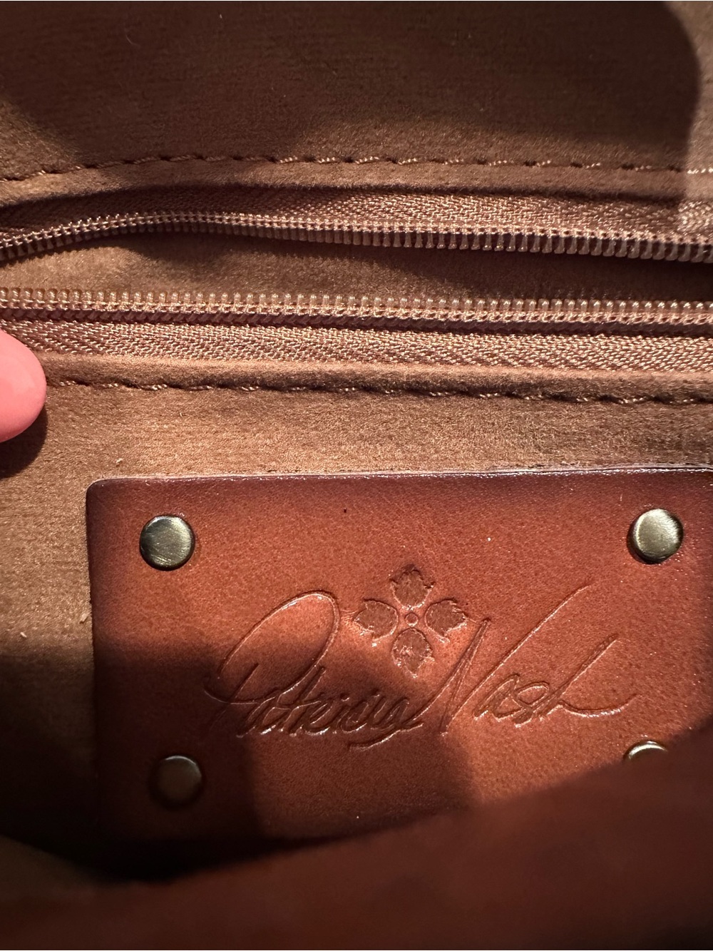 Patricia Nash Brown Leather Crossbody Bag - Picture 2 of 8